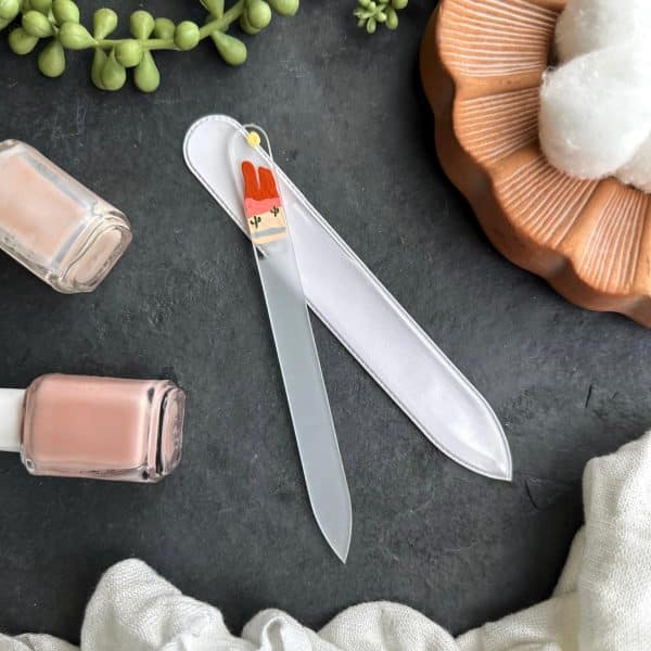Sedona Glass Nail File | Hand-Painted | Sustainable Gentle Nail Care
